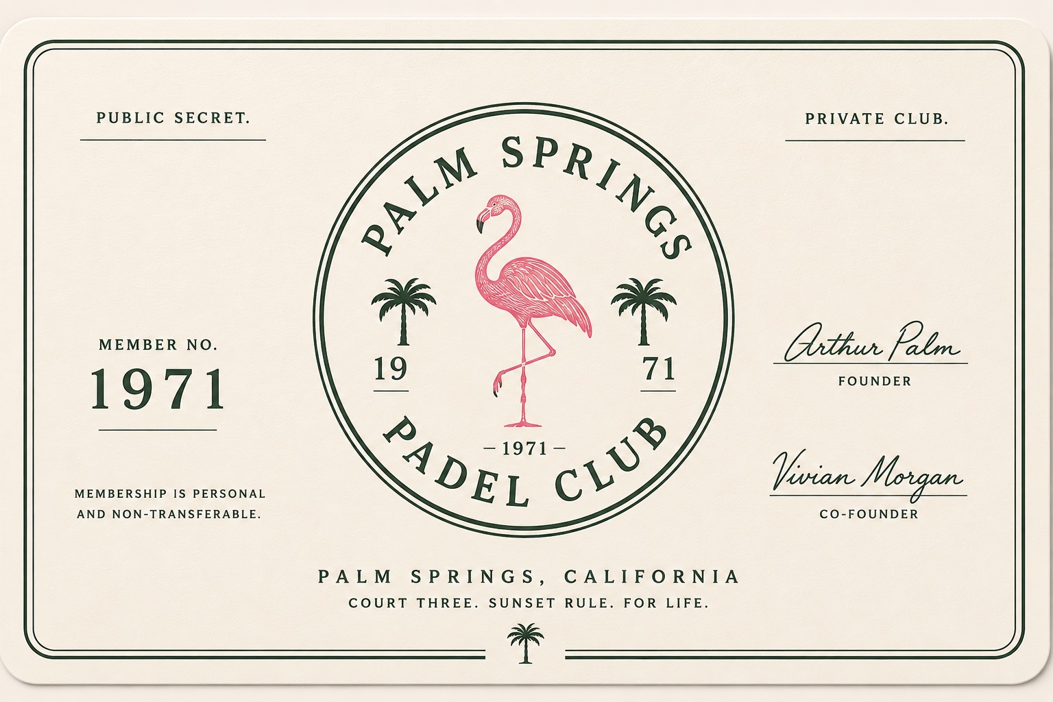 Membership Card Print